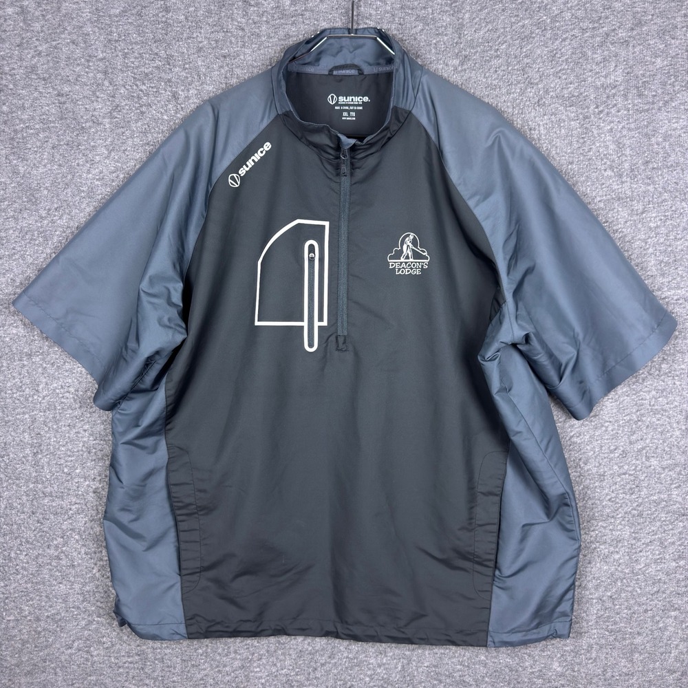 Sunice Sunice Webster X20 Windshirt Mens XXL Grey Short Sleeve Golf Performance